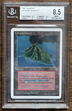 MTG Volcanic Island - Unlimited - BGS 8.5 NM-MT+ - Image 1