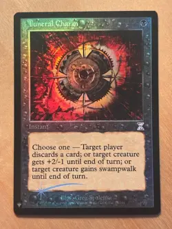 MTG Magic the Gathering Funeral Charm Foil Timeshifted The List Reprints NM - Image 1