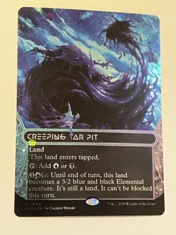 MTG | Creeping Tar Pit (0099) 🪐Galaxy FOIL✨ [Edge of Eternities] - Image 1