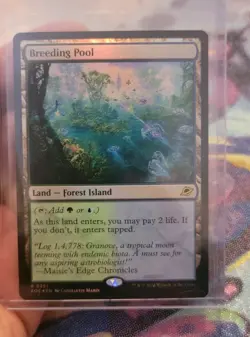 MTG Breeding Pool #0251 Foil Edge of Eternities Shock Land - Image 1