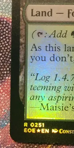 MTG Breeding Pool #0251 Foil Edge of Eternities Shock Land - Image 3