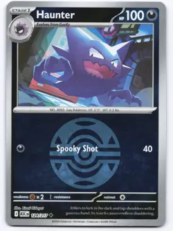 Pokemon TCG Haunter 124/217 Dusk Ball Reverse Holo Ascended Heroes NM - Image 1