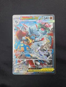 Mega Lucario Ex Alternate Art 179/132 Mega Evolution Secret Rare Pokemon Card NM - Image 2