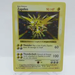 Zapdos Base Set Shadowless Holofoil 16/102 Pokemon TCG - Image 1