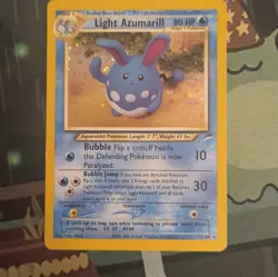 Light Azumarill 13/105 Neo Destiny Unlimited Holo Rare 80 HP EN - Image 1