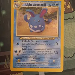 Light Azumarill 13/105 Neo Destiny Unlimited Holo Rare 80 HP EN - Image 2