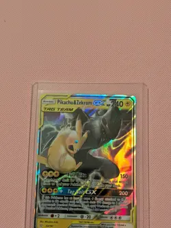 Pikachu & Zekrom GX 33/181 Sm-Team Up Holo Ultra Rare Tag Team NM Pokemon TCG - Image 3