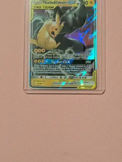 Pikachu & Zekrom GX 33/181 Sm-Team Up Holo Ultra Rare Tag Team NM Pokemon TCG - Image 4