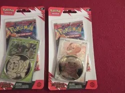 (2) Pokemon Scarlet & Violet Destined Rivals Blister BoosterPacks w/ Coins - Image 3