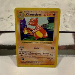 Pokemon TCG Charmeleon Base Set Shadowless Uncommon 24/102 80 HP 1999 Regular - Image 1