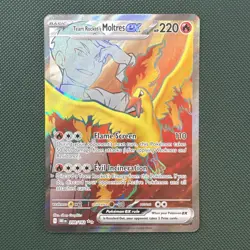 Team Rocket's Moltres EX 208/182 Destined Rivals NM Pokemon TCG - Image 1