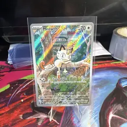 Pokemon Meowth 106/094 Phantasmal Flames Rare Holo 70 HP Fury Swipes English - Image 1