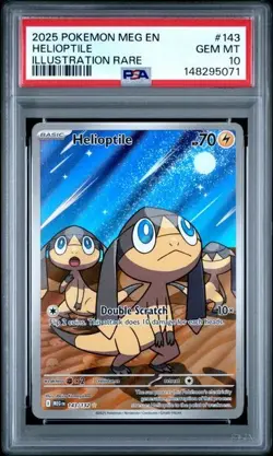 💎PSA 10 - GEM MINT - Pokemon MEG EN #143 - Helioptile 143/132 Illustration Rare - Image 1