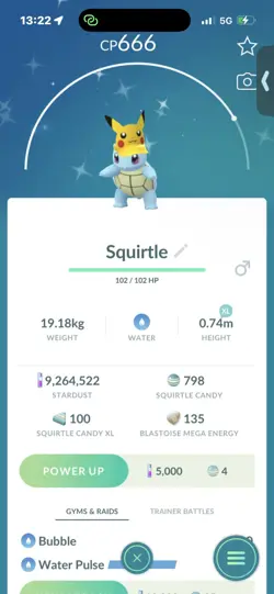 Pokemon Go Shiny Squirtle Pikachu Hat - Image 1
