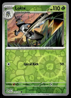 LOKIX - 16/142 Common Stellar Crown Pokemon Reverse Holo NM - Image 1