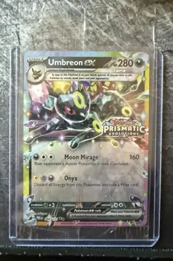Umbreon EX Prismatic Evolutions Stamped Promo SEALED #60 Pokemon - Image 1