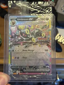 Umbreon EX Prismatic Evolutions Stamped Promo SEALED #60 Pokemon - Image 3