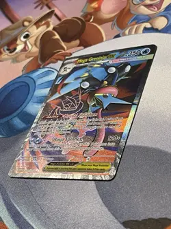 Mega Greninja ex 100/086 Me04 Chaos Rising Pokemon Pokemon Full Art TCG - Image 2