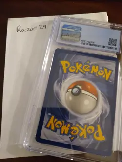 CGC 9 MINT Pokemon Fossil Unlimited Holo 12/62 1999 - Image 2