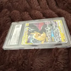 2019 Pokemon Pikachu & Zekrom GX 041/173 CGC GEM MINT 10 Tag Team Full Art Holo - Image 3