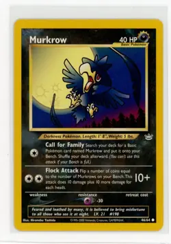 Pokemon Neo Revelation #46/64 Murkrow - Image 1