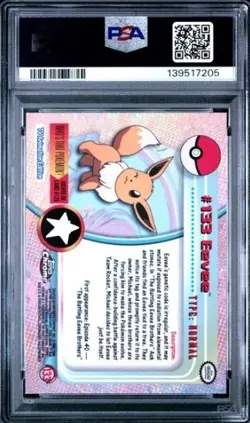 2000 Topps Chrome Pokemon T.V EEVEE #133 PSA 10 GEM MINT LOW POP 113 NEW GRADE - Image 2
