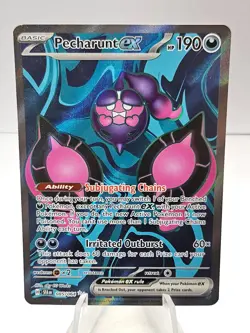 Pokemon TCG Pecharunt EX Full Art Ultra Rare Holo Card 085/064 Shrouded Fable - Image 1