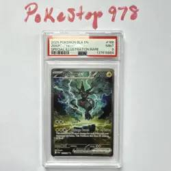 PSA 9 Zekrom ex 166/086 Sv: Black Bolt Special Illustration Rare English Holo - Image 1