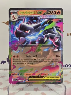 Pokemon TCG Mega Charizard X ex Double Rare ME02: Phantasmal Flames 013/094 - Image 1