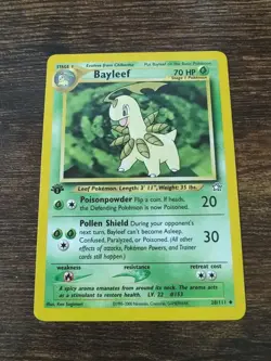 Pokemon Neo Genesis 1st Edition Bayleef 28/111 Non Holo NM-MINT - Image 1