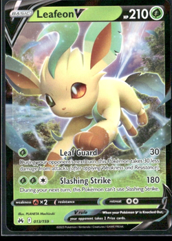 Leafeon V 013/159 Crown Zenith Pokemon TCG Ultra Rare - Image 1