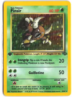 Pinsir 9/64 Holo Rare Jungle Pokemon 1st Edition Holo - Image 1
