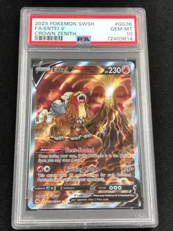 Pokemon 2023 Entei V GG36/GG70 PSA 10 - Image 1