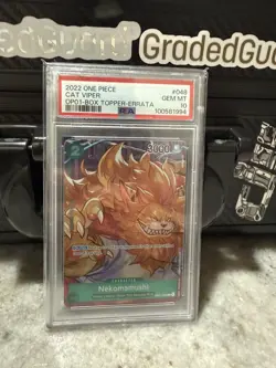 ✅2022 One Piece Romance Dawn OP01-048 Nekomamushi - Box Topper PSA 10 - Image 1