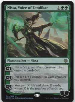 Nissa, Voice of Zendikar - Duel Decks: Nissa vs. Ob Nixilis - Foil - MTG - Image 1