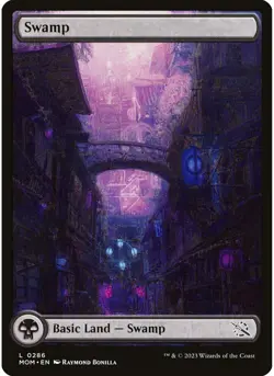 Swamp (0286) (Foil) MTG NM - March of the Machine - Image 1