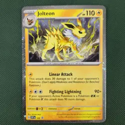 FART WHOLE SWIRL 🌀💫 Jolteon SVP 169 Prismatic Cosmos Holo Promo Pokemon Card - Image 3