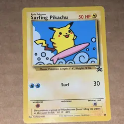 Nintendo Surfing Pikachu Promo #28 2001 English 50 HP Attack 30 - Image 3