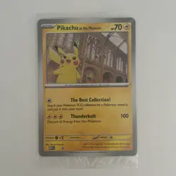 Pokemon TCG Pikachu At The Museum Black Star Promo Jumbo Card Sealed - Image 1