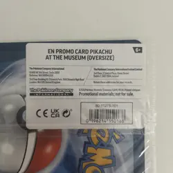 Pokemon TCG Pikachu At The Museum Black Star Promo Jumbo Card Sealed - Image 3