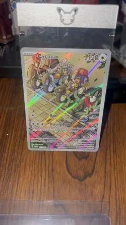 Pokemon Cyclizar Illustration Rare Full Art Holo SV04 Paradox Rift 215/182 Eng - Image 1