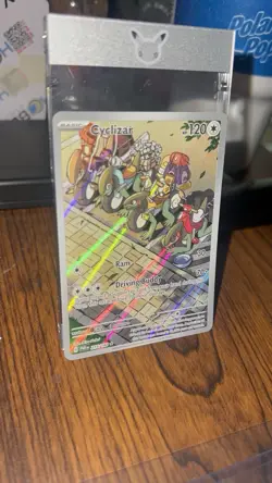 Pokemon Cyclizar Illustration Rare Full Art Holo SV04 Paradox Rift 215/182 Eng - Image 3