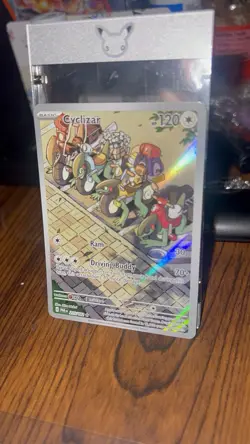 Pokemon Cyclizar Illustration Rare Full Art Holo SV04 Paradox Rift 215/182 Eng - Image 5
