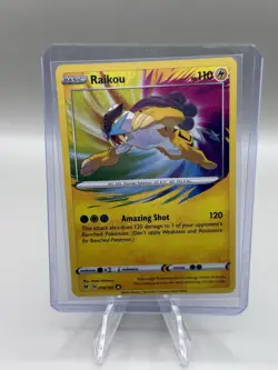 2020 Pokemon Sword Shield Vivid Voltage Raikou AR Amazing Rare #50/185 - NM - Image 1