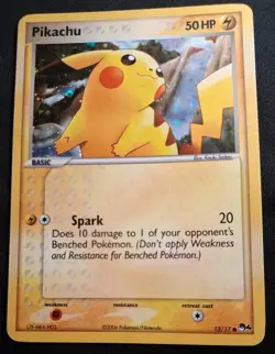 Pikachu 13/17 Holo POP Series 4 2006 Pokemon. Moderately Played. TCG - Image 1