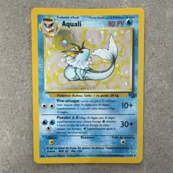 Aquali (Vaporeon) Jungle Holo Rare 12/64 French Unlimited 1999 HP80 - Image 1
