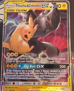 The Pokemon Company Pikachu & Zekrom GX 33/181 Sm-Team Up Holo Ultra Rare 240 HP - Image 1
