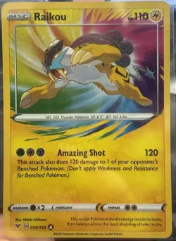 Raikou 050/185 Amazing Rare Vivid Voltage Pokemon Near Mint - Image 1