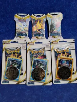 Pokemon Sword & Shield Silver Tempest Boosters / Blisters 6 in Total - Image 1