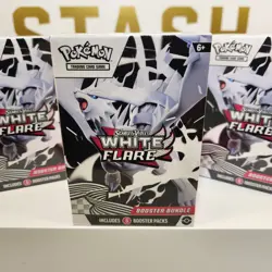 Pokemon TCG Scarlet And Violet White Flare Booster Bundle LOT OF 3 SEALED BOXES - Image 1